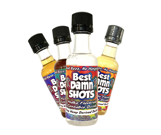 50mg Delta 8 THC Shots (Packaged) - 25 Shots - Best Damn Gummy's - Wholesale